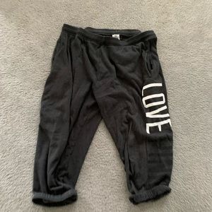 Pink Victoria’s Secret Capri sweatpants